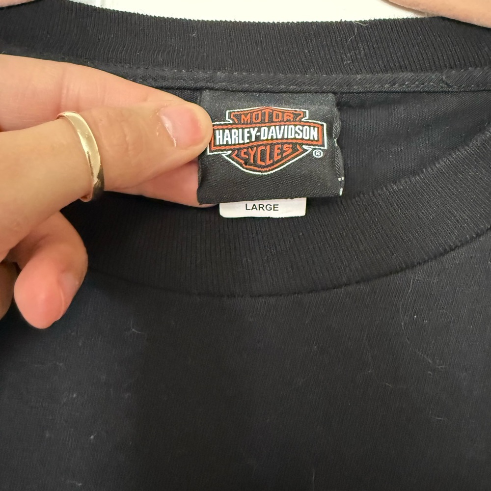 Harley-Davidson Black and Orange Men's Tee - Picture 4 of 4